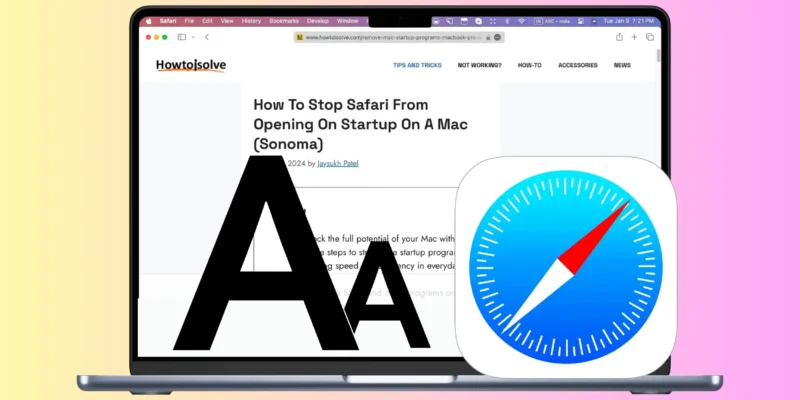 How to Change Text Size in the Safari Browser on a Mac