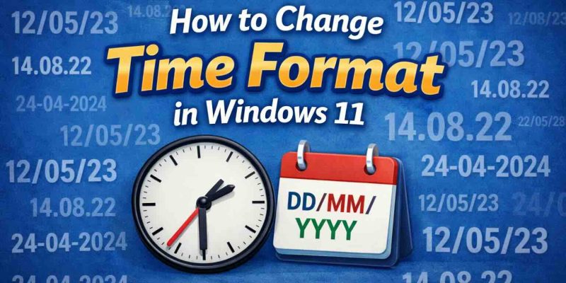 How to Change Time Format in Windows 11