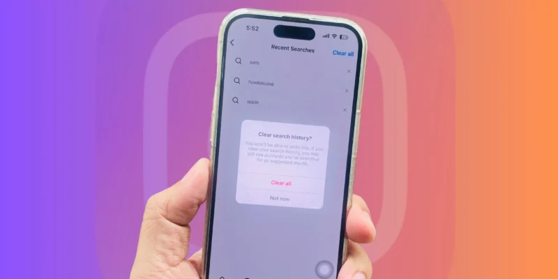 How to Clear Instagram Search History on iPhone or Android in 2026