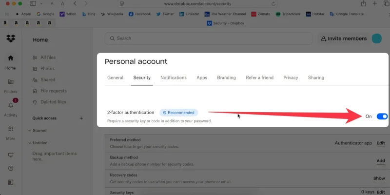 How to Enable Two-Step Verification in Dropbox (2026)