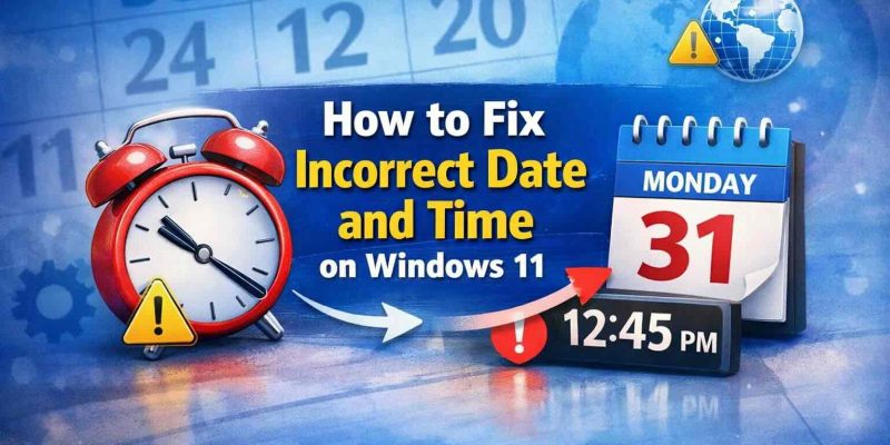 How to Fix Incorrect Date and Time on Windows 11