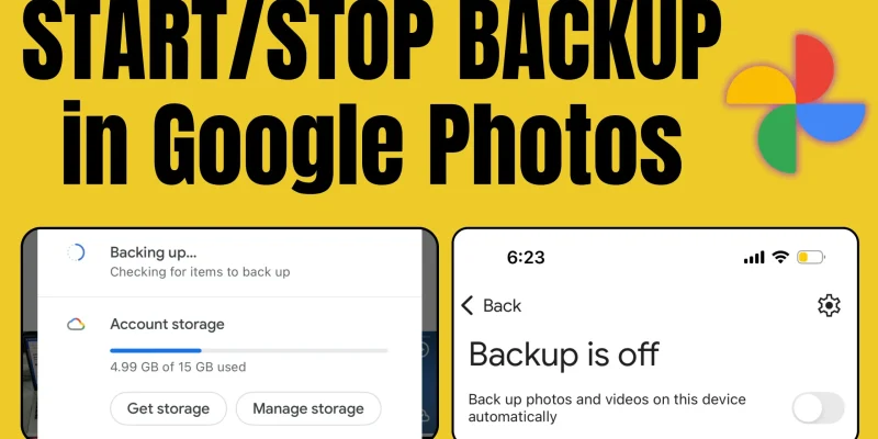 How to START/STOP BACKUP in Google Photos (iOS, Android)