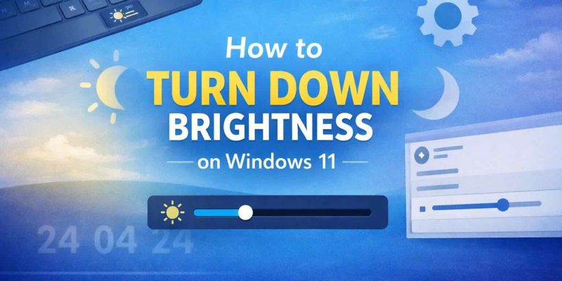 How to Turn Down Brightness on Windows 11