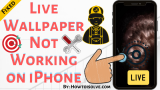 Fix Live Wallpapers Not Working on iPhone (iOS 26)