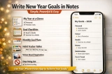 New Year Goals Ideas to Write in Apple Notes (Simple, Powerful)