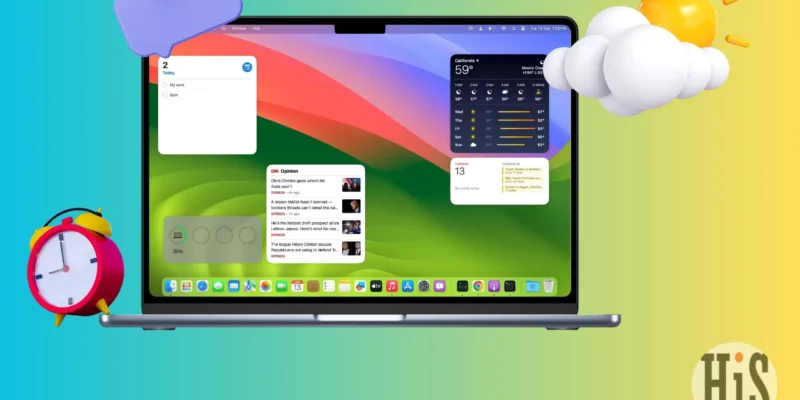 How to Add Reminder & Weather Desktop Widgets Mac