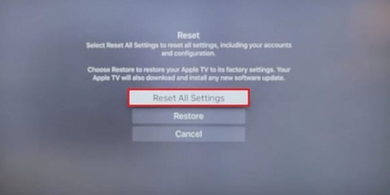 How to Reset forgot restrictions Passcode on Apple TV 4