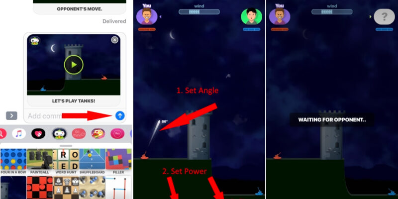 How to Play Tanks on iMessage Games on iPhone (iOS 26)