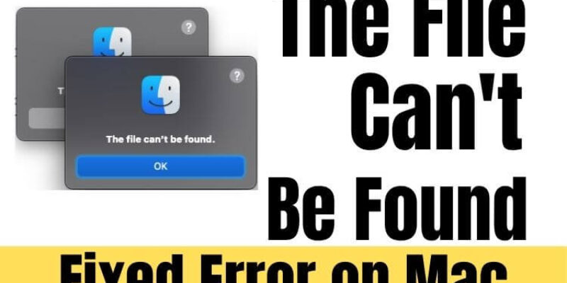 Fix Error The File Can’t be Found when I Plug in my iPhone via USB on Mac