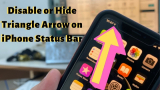 How to Remove Blue Triangle Arrow on iPhone Status Bar & Mac