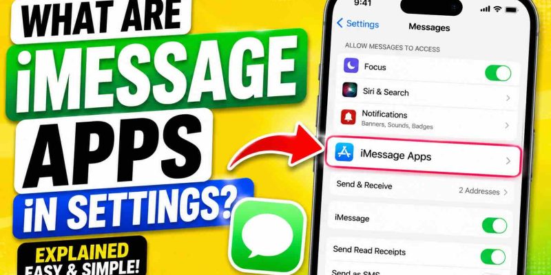 What are iMessage apps in Settings?