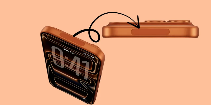 What is the Thing at very top edge of the iPhone 17 Pro & Pro Max (side)?