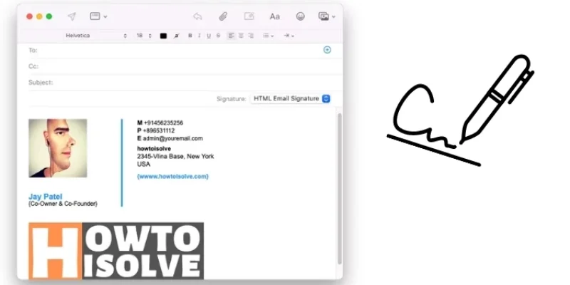 How to Add Image to Email Signature in Mail App on Mac