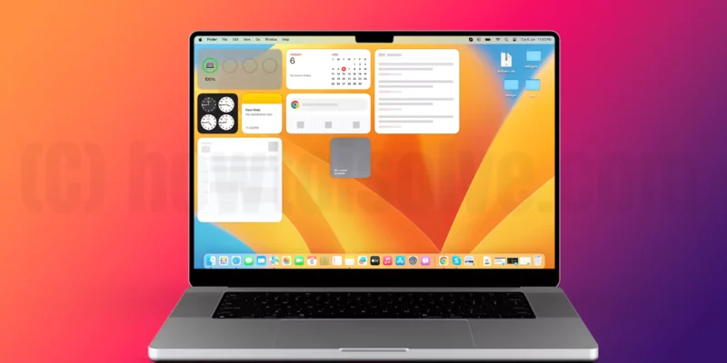 How to add widgets to Mac desktop