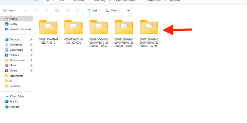 Where is iTunes backup Stored in Windows 11