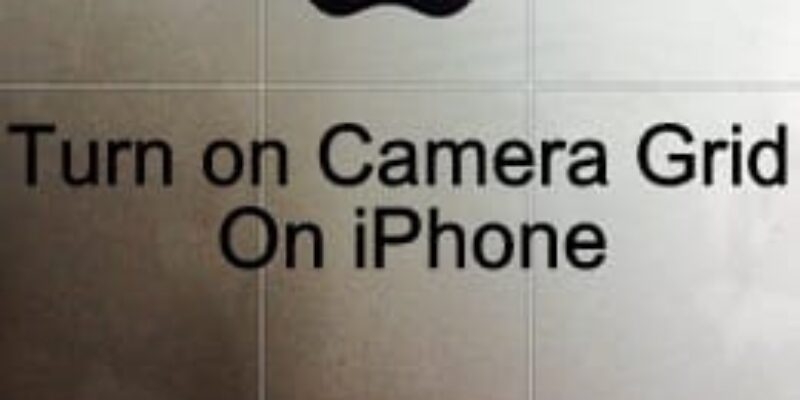 How to Get Grid on iPhone Camera to take better pictures layout