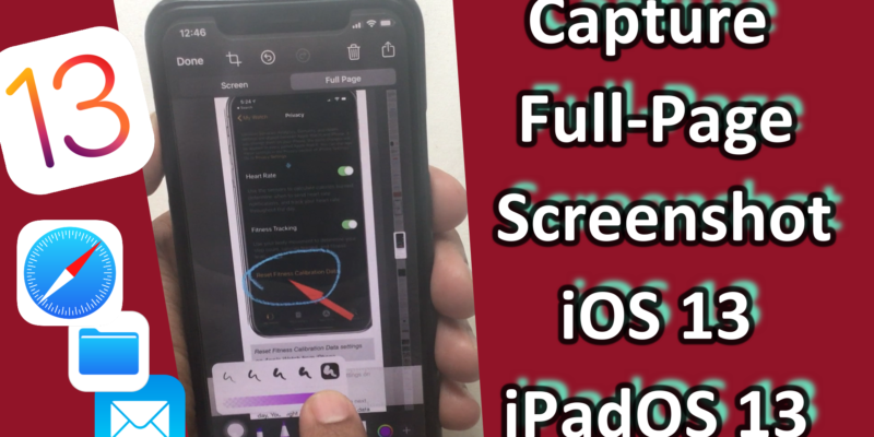 How to Take Full-Page Screenshots in Safari on iOS