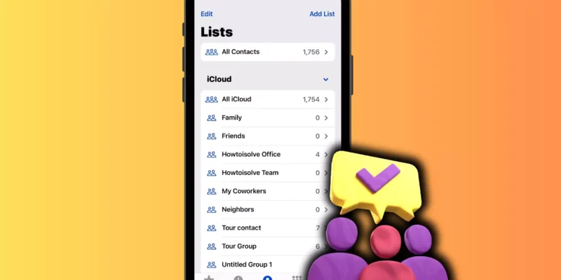 How to Create Contact Group on iPhone 17, 16, 15