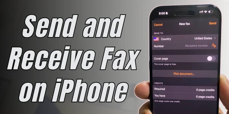 How to Send and Receive Fax on iPhone 17