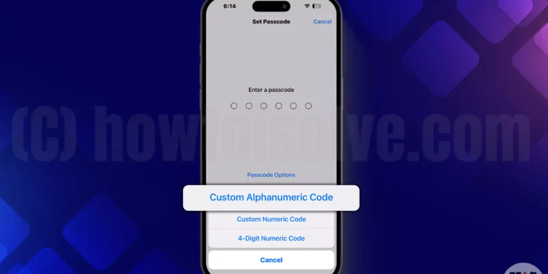 How to Create Alphanumeric Passcode on iPhone, iPad