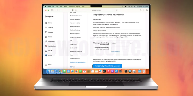 How to Deactivate Instagram on Mac, PC in 2026