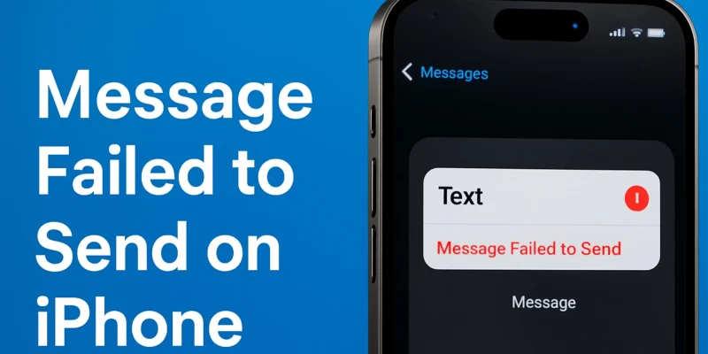 Message Failed to Send on iPhone in iOS 26: Complete Fix Guide