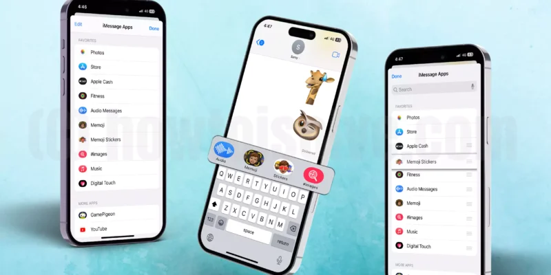 How to Manage Apps in the app drawer for Messages on iOS