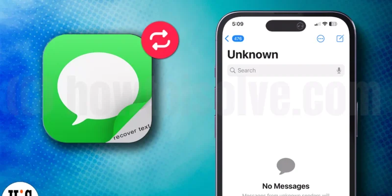 How to Recover Deleted Text Messages on iPhone 15, 14