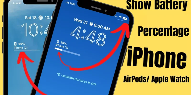 How to Show Battery Percentage on iPhone 15 Pro Max Lock Screen (iOS 18)