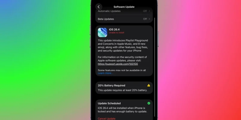 iOS 26.4.2 Won’t install Update on iPhone (Here’s 5 Fixes)