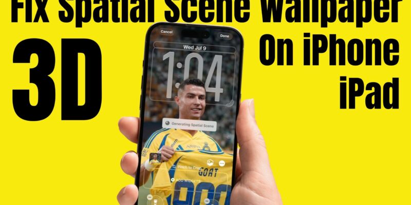 Fix iPhone 3D Spatial Scene Wallpaper Not Working on iOS 26