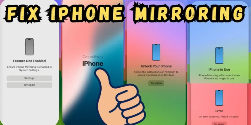Fix iPhone Mirroring Not Working on MacOS Tahoe and iOS 26