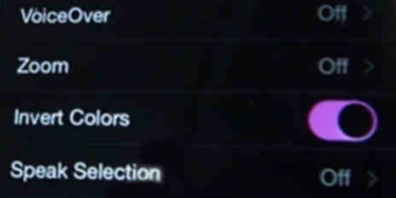 How to Turn on & View the inverted Colors Screen on iPhone, iPad, and Mac