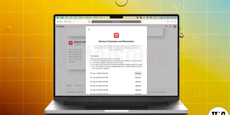 How to Restore Deleted Calendar, Reminder on iPhone, Mac