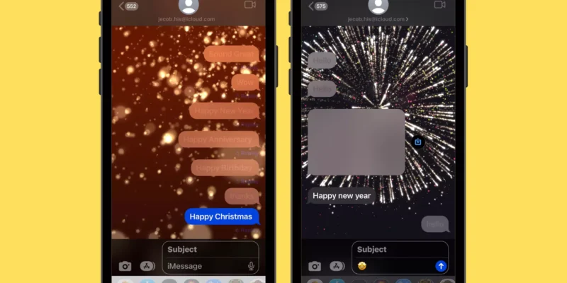 How to send message with Celebration effect on iPhone 16, 15 in iOS 18