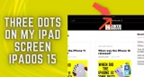 What Are the three dots on my iPad Screen?