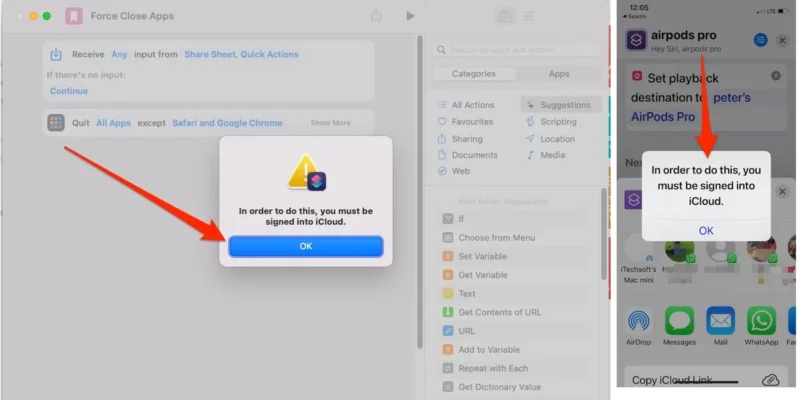 Fix Error You Must Be Signed into iCloud on Copy iCloud Link on Mac & iPhone